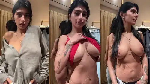 Phim Sex Mia Khalifa thử các outfit khác nhau trong phòng thay đồ